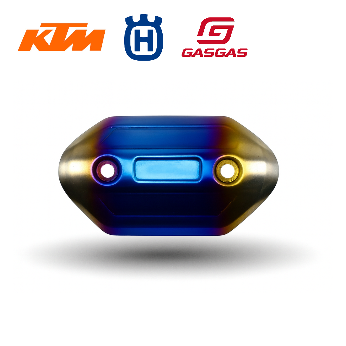 Exhaust header protection titanium look - KTM/Husqvarna/GasGas