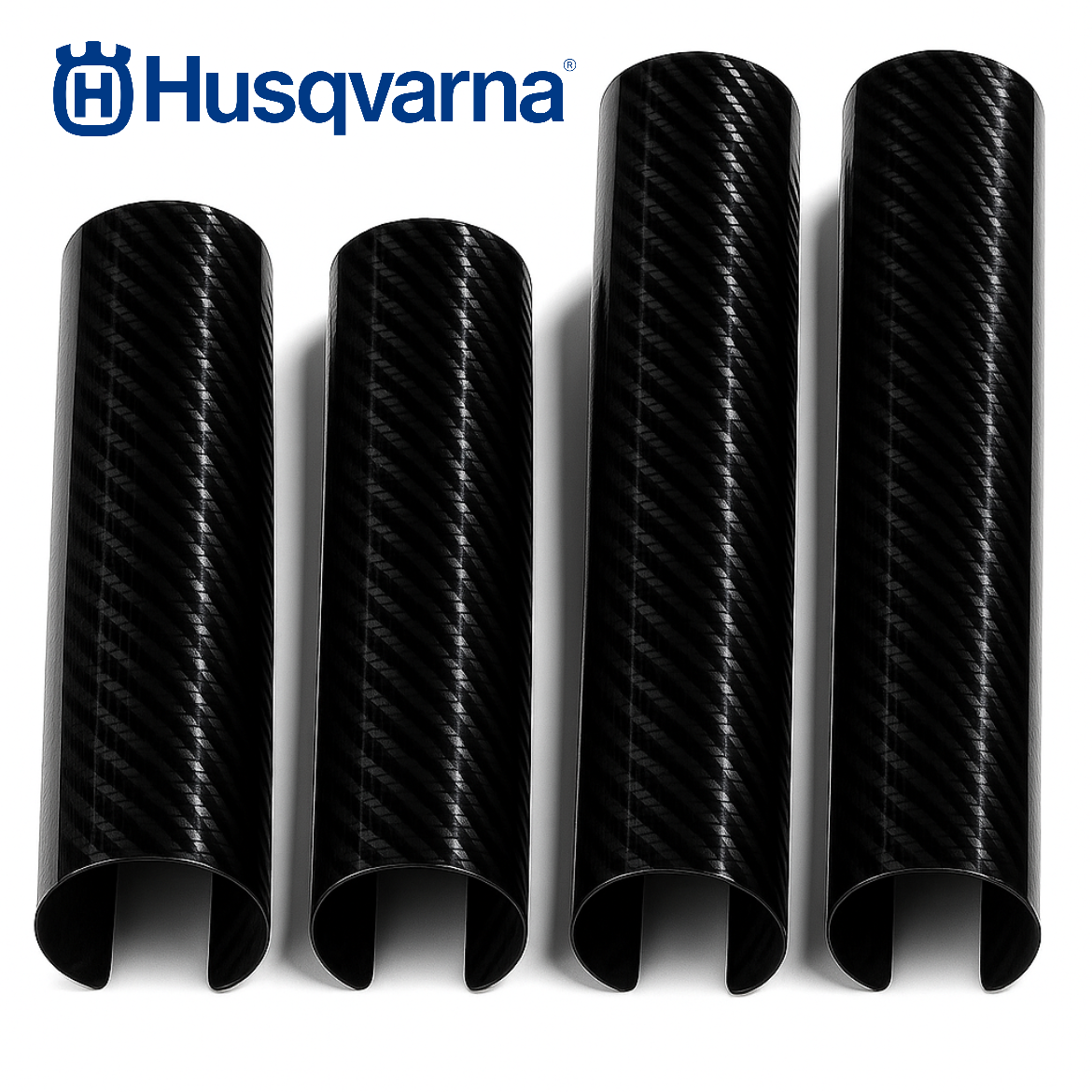 Husqvarna Carbon Fork-Cover SET (4-pieces) - Premium Look