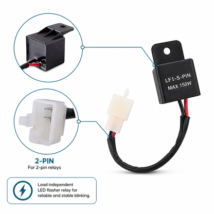 LED flasher relay