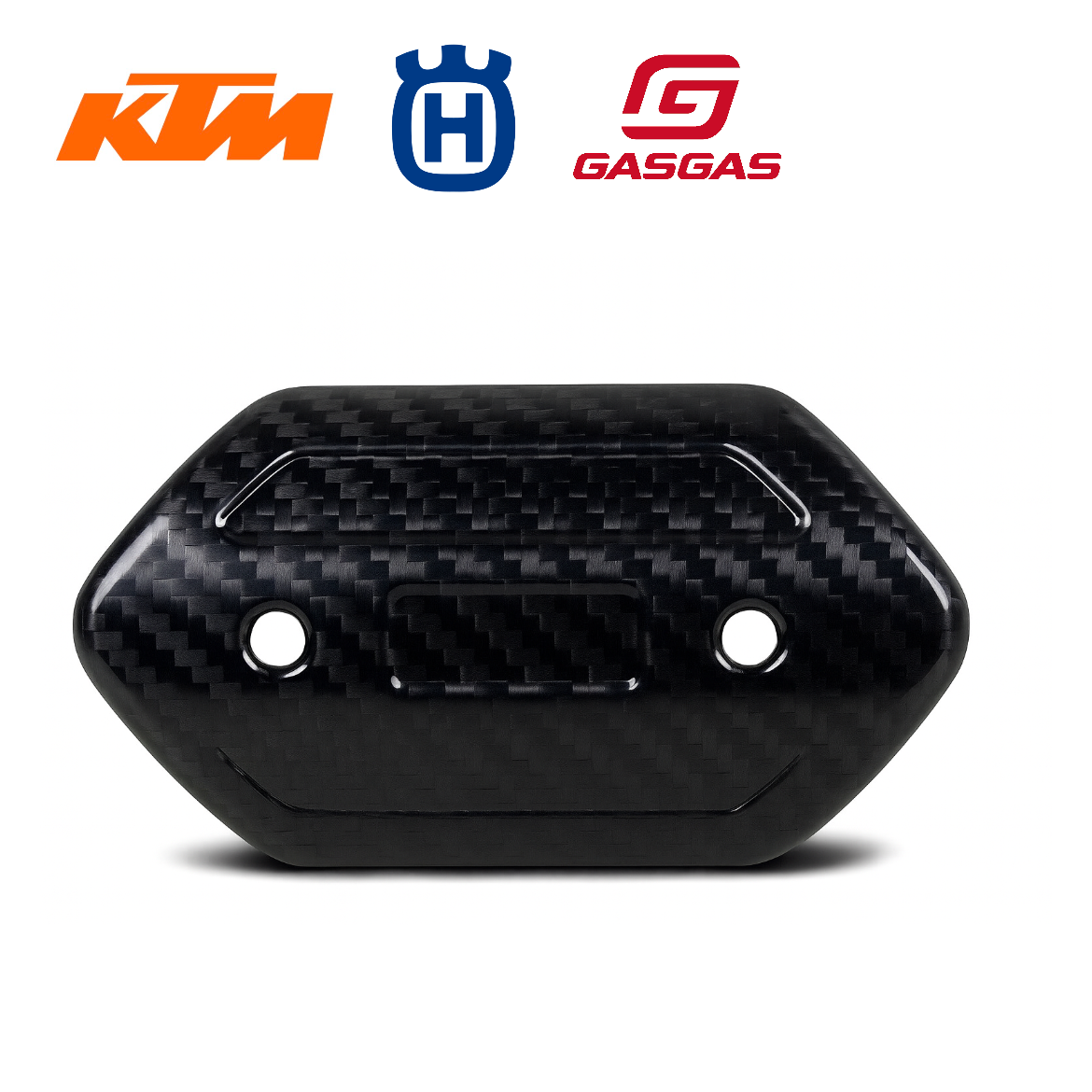 Carbon exhaust header guard - KTM/Husqvarna/GasGas