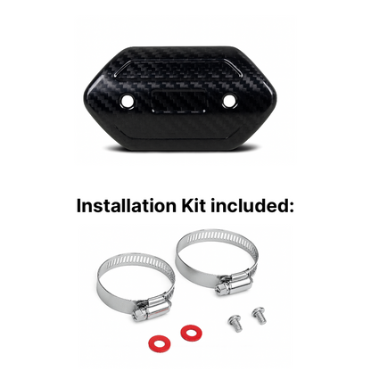 Carbon exhaust header guard - KTM/Husqvarna/GasGas