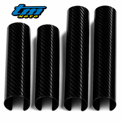 TM Moto Carbon Gabelcover SET (4-teilig) - Premium Optik