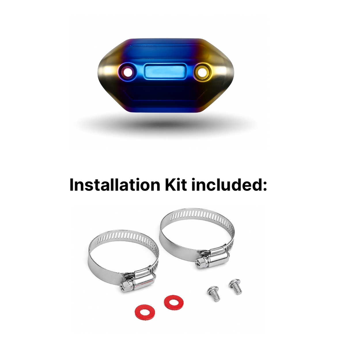 Exhaust header protection titanium look - KTM/Husqvarna/GasGas