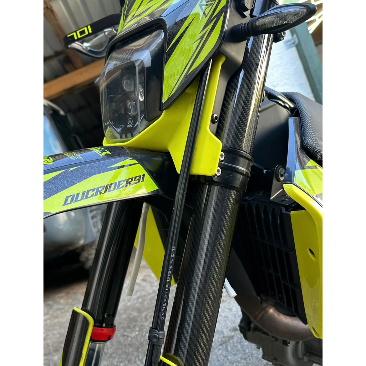 Husqvarna Carbon Fork-Cover SET (4-pieces) - Premium Look