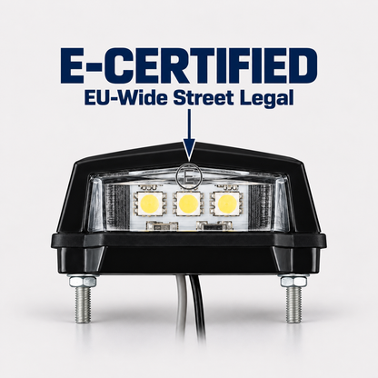 LED Kennzeichenbeleuchtung (E-Nummer)