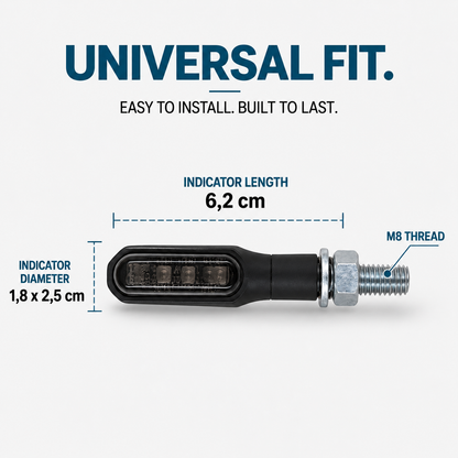 3-in-1 Turn Signals with Tail and Brake Light (E-Marked)