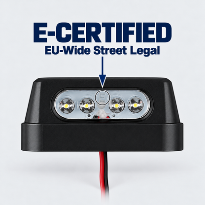 Mini LED license plate light (E-mark)