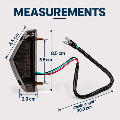 Mini LED tail light (E-mark)