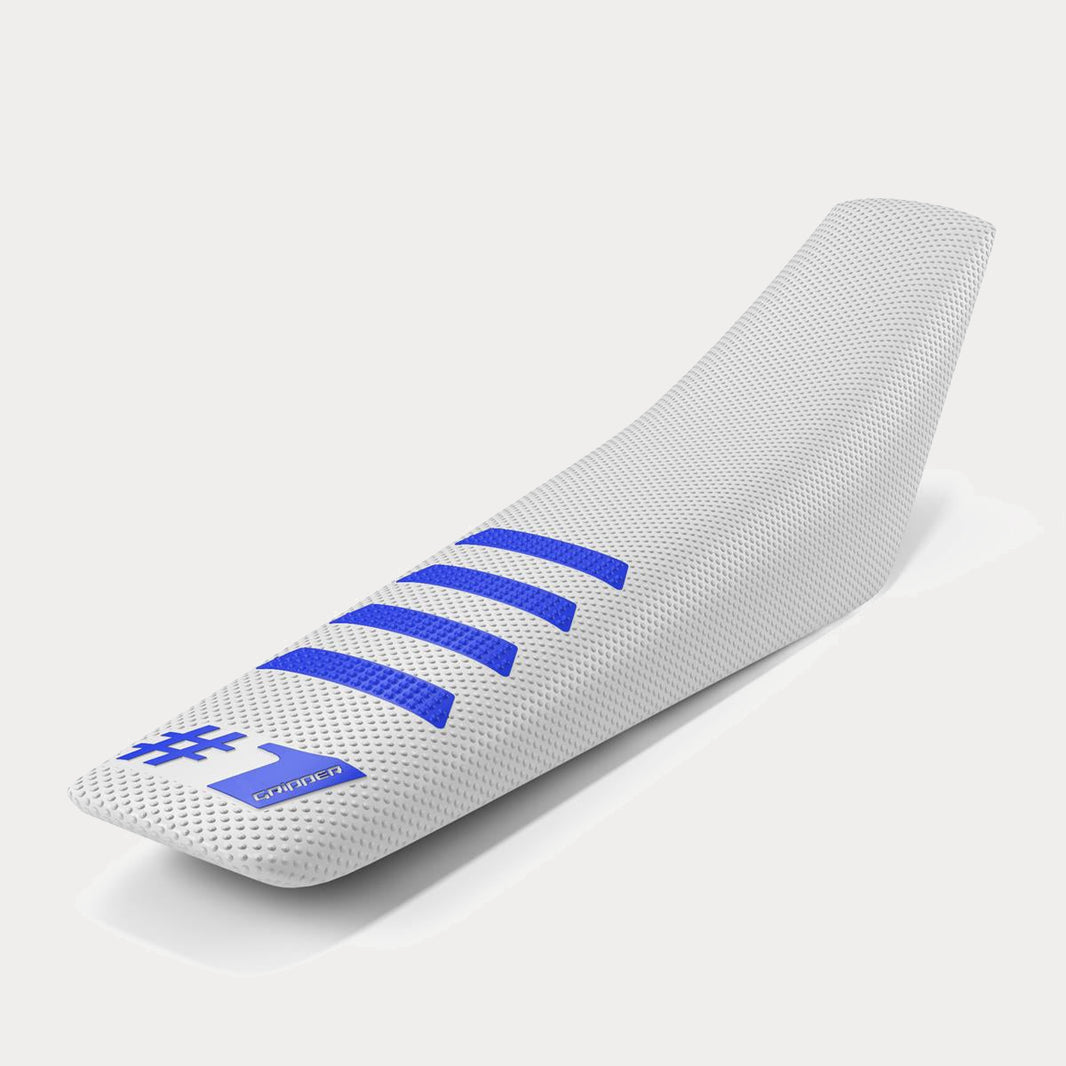 Sitzbezug Weiß/Blau - RIBBED Edition