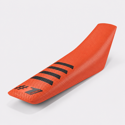 Seatcover Black/Orange - RIBBED Edition