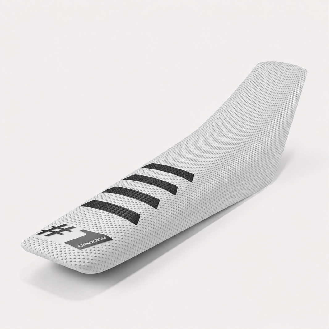 Sitzbezug Weiß/Schwarz - RIBBED Edition