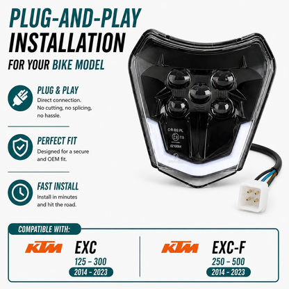 KTM EXC 14-23 LED Scheinwerfer