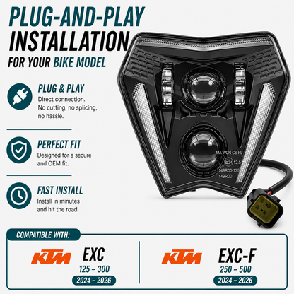 KTM EXC 24-26 LED Headlight V2
