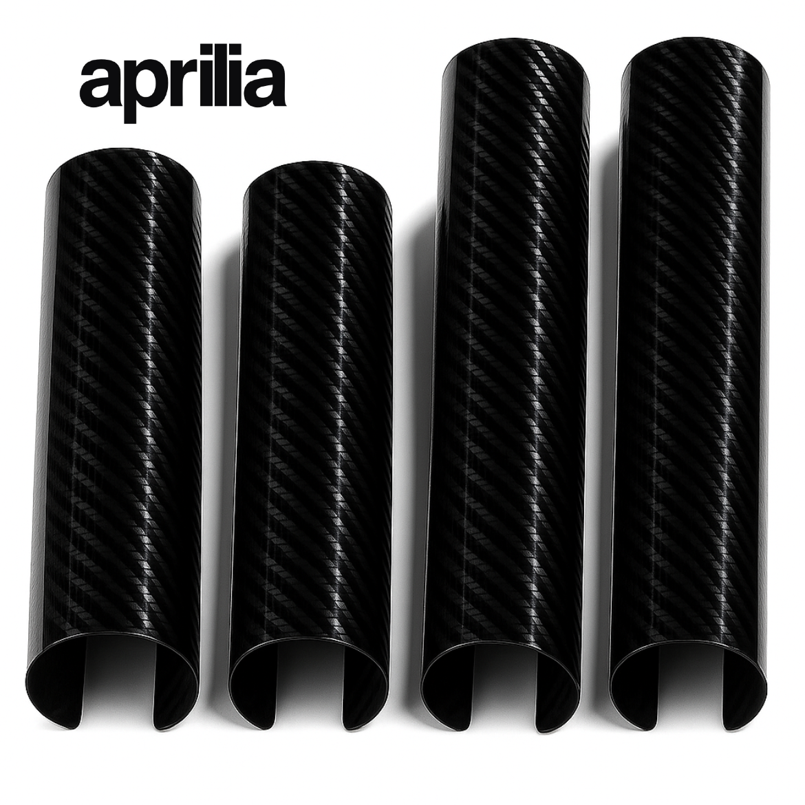 Aprilia Carbon Fork Cover SET (4 pieces) - Premium Look