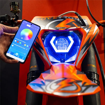 KTM EXC 14-23 Hexagon Headlight (RGBW + App)